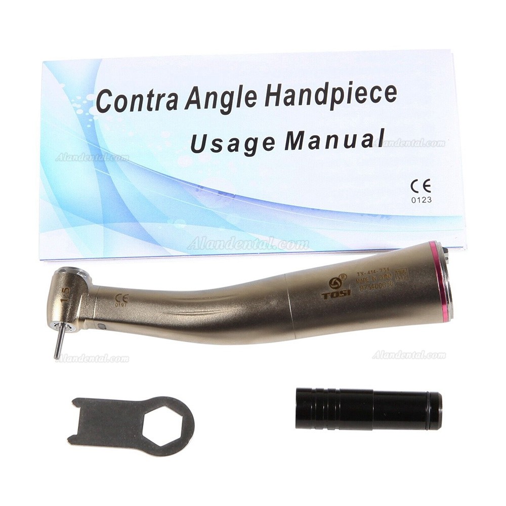 TOSI TX-414-734 Dental 1:5 Fiber Optic Contra Angle (Mini head)